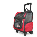 Snoozer roll around pet carrier for small pets in a rasberry color