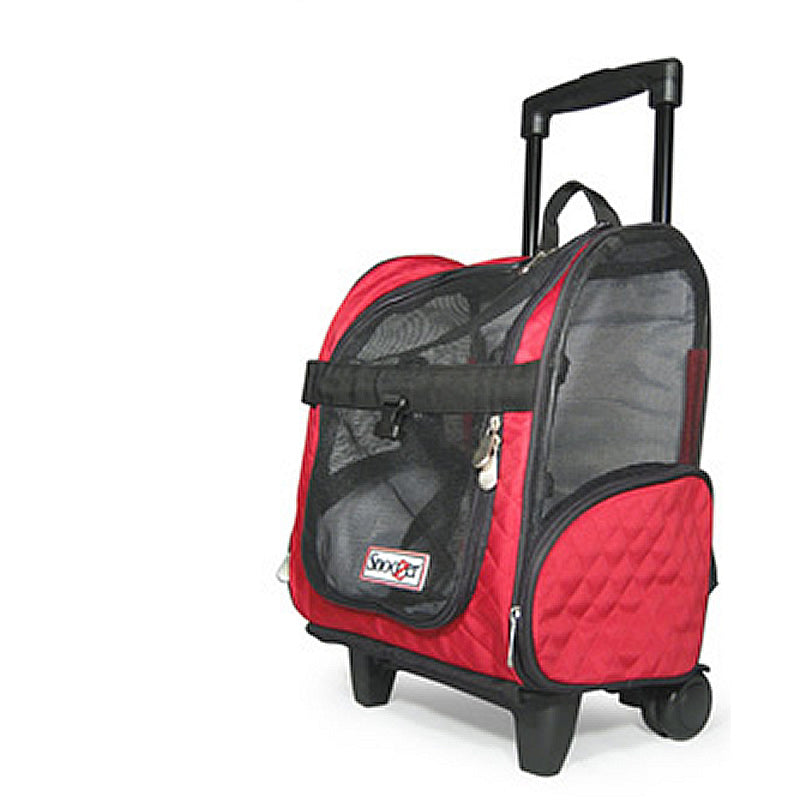 Pet Carrier with Wheels Medium Rasberry