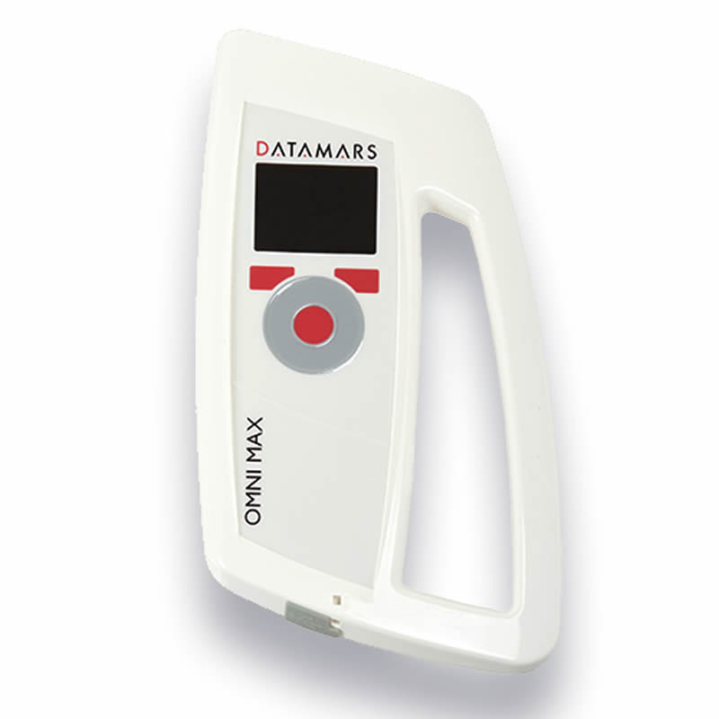 Datamars Omni Max microchip scanner on a white background